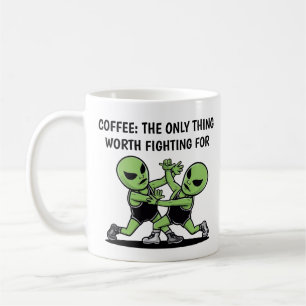 Vechten tegen aliens koffiemok