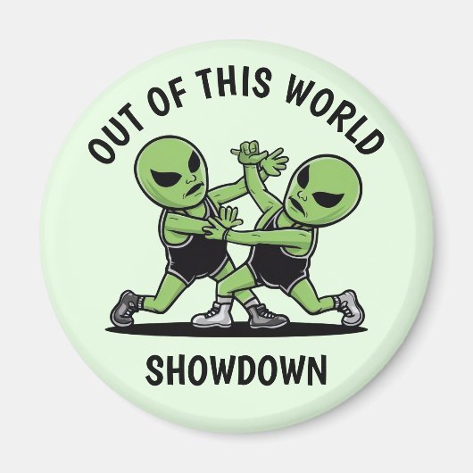 Vechten tegen aliens magneet (Voorkant)