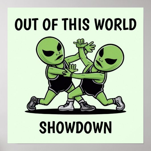 Vechten tegen aliens poster (Voorkant)