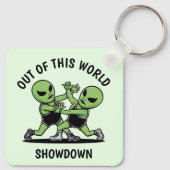 Vechten tegen aliens sleutelhanger (Achterkant)