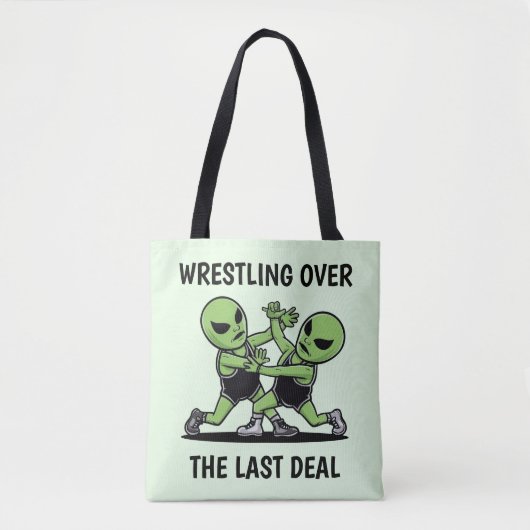 Vechten tegen aliens tote bag (Voorkant)