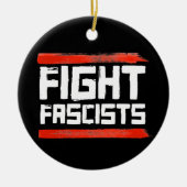 VECHTEN TEGEN FASCISTEN KERAMISCH ORNAMENT (Voorkant)