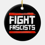 VECHTEN TEGEN FASCISTEN KERAMISCH ORNAMENT (Achterkant)