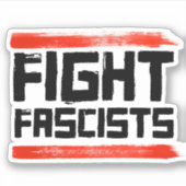 VECHTEN TEGEN FASCISTEN STICKER (Voorkant)