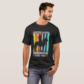 Vechten tegen immigratie sinds 1492 Retro Native A T-shirt (Voorkant volledig)