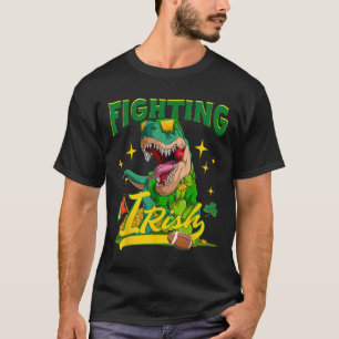 Vechten tegen Irish Footbyll  Dinosaur voor kinder T-shirt