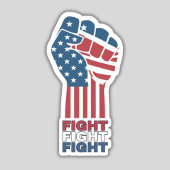 Vechten Vecht Patriottische Vist Vinyl Sticker