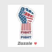 Vechten Vecht Patriottische Vist Vinyl Sticker (Vel)