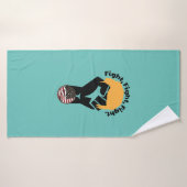 Vechten, vechten, vechten badhanddoek (Badhanddoek)