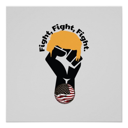 Vechten, vechten, vechten perfect poster (Voorkant)