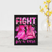 Vechten voor een remedie Roze Bokshandschoenen Bor Kaart (Gele Bloem)