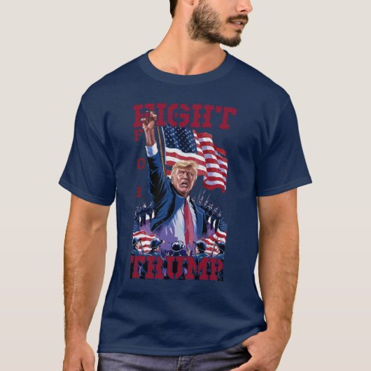 VECHTEN VOOR TRUMP T-SHIRT (Voorkant)
