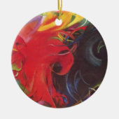 Vechten Vormen door Franz Marc, Vintage Fine Art Keramisch Ornament (Voorkant)