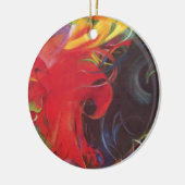 Vechten Vormen door Franz Marc, Vintage Fine Art Keramisch Ornament (Links)