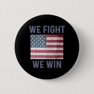 Vechten we winnen Harris 2024 Presidentiële Verkie Ronde Button 5,7 Cm