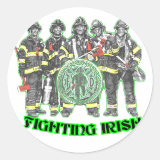 VECHTEND IRISH-1 RONDE STICKER