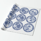 Vechtend Koppel Cadeaupapier (Uitgerold)