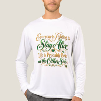 Vechtend om in leven te blijven Tri-Blend shirt