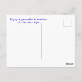 Vechtende Alien Verjaardag Briefkaart (Achterkant)