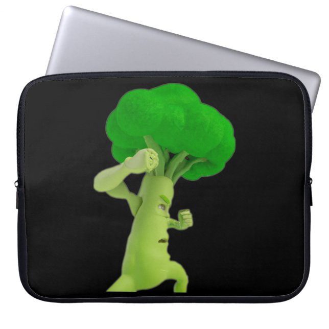 Vechtende Broccoli BBrrooccccooolllliii! Laptop Sl Sleeve (Voorkant)