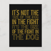 Vechtende Hond Briefkaart (Voorkant)