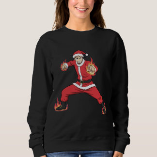 Vechtende Kerstman Anime Stijl Sweatshirt - Chri