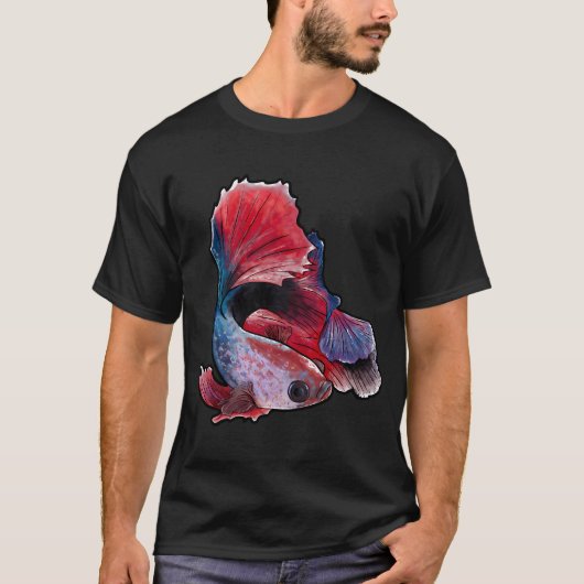 Vechtende Koi vissen T-shirt (Voorkant)