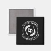 Vechtende Narwals Voetbal Magneet (Voorkant / Achterkant)