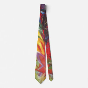 Vechtende Vormen van Franz Marc, Vintage Fine Art Stropdas