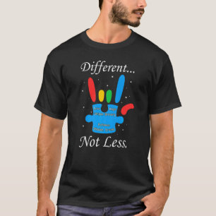Vechter Verschillend Niet Minder Autistisch Puzzel T-shirt