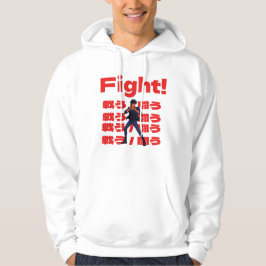 Vechters met 90s Retro Anime Stijl Hoodie