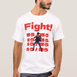 Vechters met 90s Retro Anime Stijl T-shirt