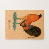 Vechthaankalkoen rode haan legpuzzel (Horizontaal)