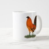 Vechthaantje Ginger Rode Haan Grote Koffiekop (Voorkant rechts)
