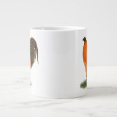 Vechthaantje Ginger Rode Haan Grote Koffiekop (Voorkant)
