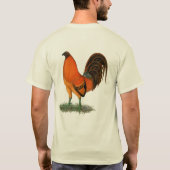 Vechthaantje Ginger Rode Haan T-shirt (Achterkant)