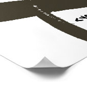 Vechtkunst Bruine Band Poster (Hoek)