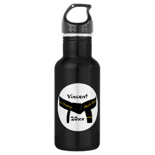 Vechtkunst Eerste Graad Zwarte Band Waterfles