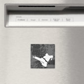vechtkunst : grunge silhouettes : magneet (Insitu (Vaatwasser))