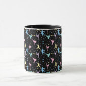 Vechtkunst Karate Abstract Sterren Glitters Mok (Midden)