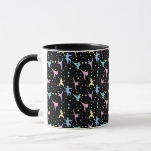 Vechtkunst Karate Abstract Sterren Glitters Mok