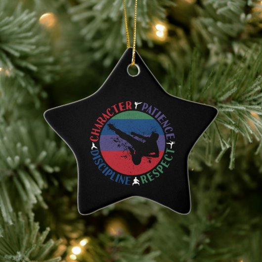 Vechtkunst - Karate Kernwaarden Keramisch Ornament (Boom)