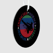 Vechtkunst - Karate Kernwaarden Ornament (voorkant)