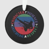 Vechtkunst - Karate Kernwaarden Ornament (voorkant)
