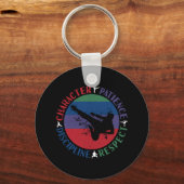 Vechtkunst - Karate Kernwaarden Sleutelhanger (Voorkant)