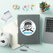 Vechtkunst Karate Zwarte Band Sticker (iPad Cover)