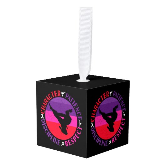 Vechtkunst Kernwaarden - Karate Decoratie (Voorkant hoekig)