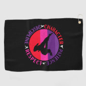 Vechtkunst Kernwaarden - Karate Golfhanddoek (Horizontaal)