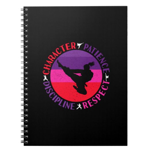 Vechtkunst Kernwaarden - Karate Notitieboek (Voorkant)