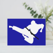 vechtkunst silhouette kaart (Staand voorkant)